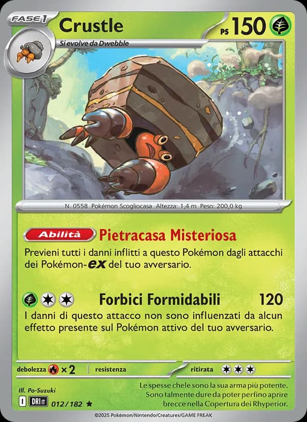 Crustle card in Italian