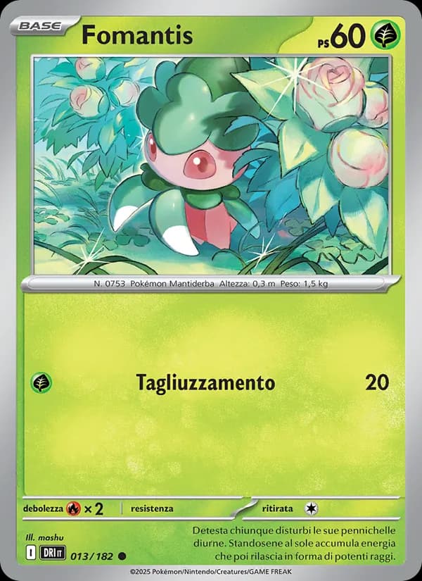 Fomantis card in Italian