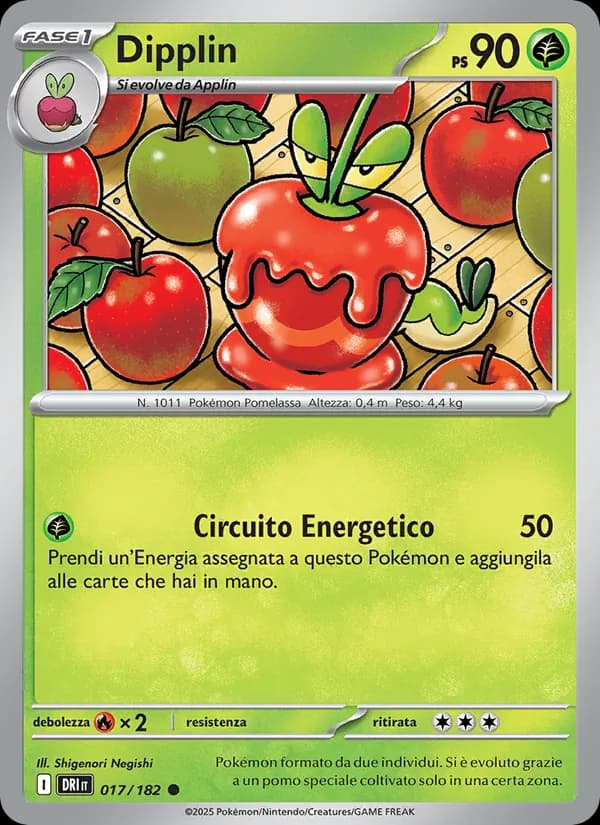 Dipplin card in Italian