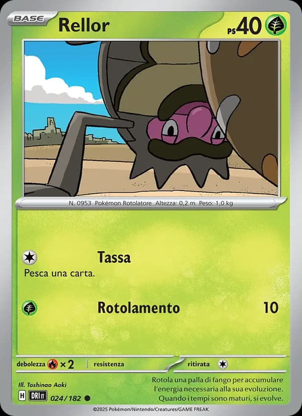 Rellor card in Italian