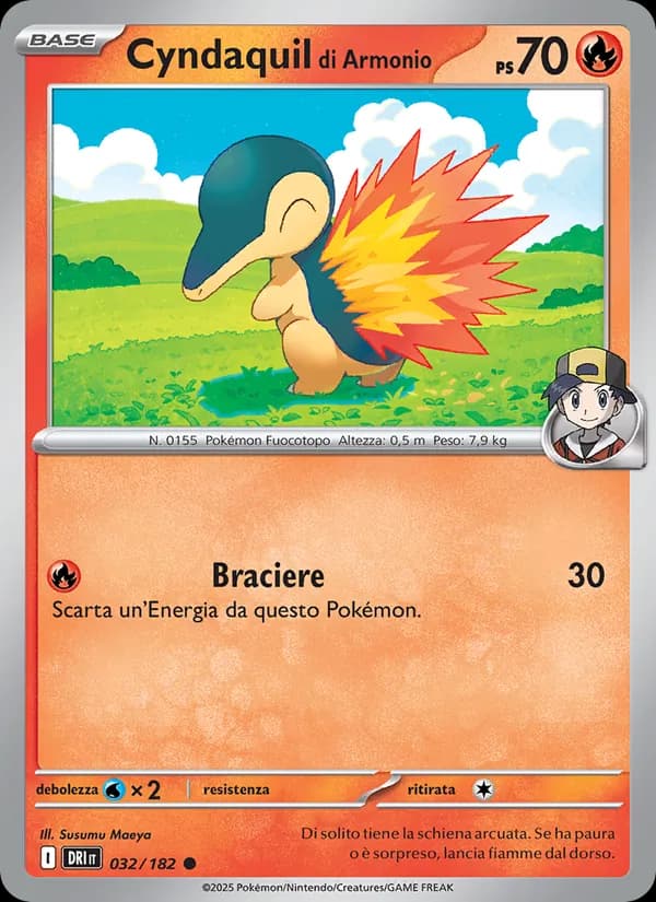 Cyndaquil di Armonio card in Italian