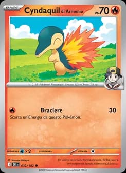 Cyndaquil di Armonio card in Italian