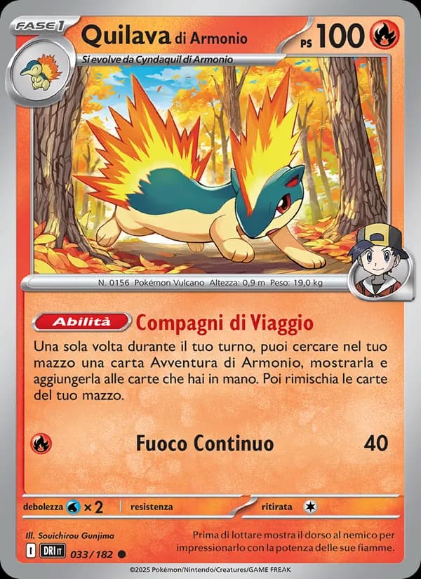 Quilava di Armonio card in Italian