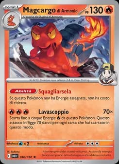 Magcargo di Armonio card in Italian