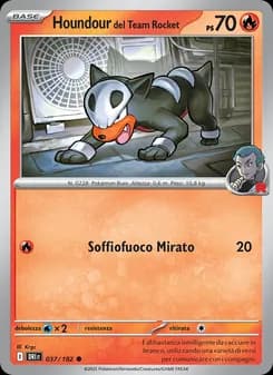 Houndour del Team Rocket card in Italian