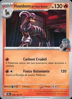 Houndoom del Team Rocket card in Italian