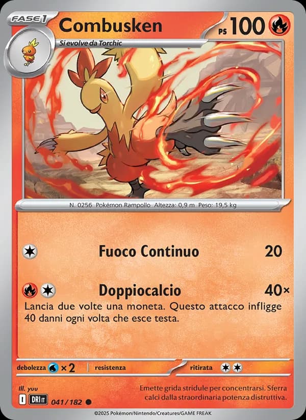 Combusken card in Italian