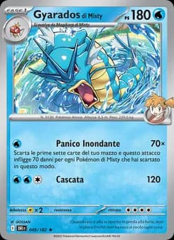 Gyarados di Misty card in Italian