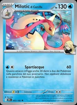 Milotic di Camilla card in Italian