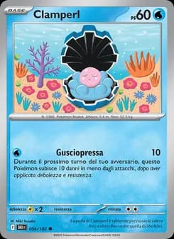 Clamperl card in Italian