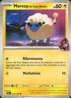 Mareep del Team Rocket card in Italian