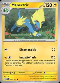Manectric card in Italian