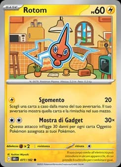 Rotom card in Italian