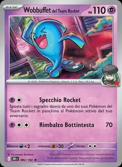 Wobbuffet del Team Rocket card in Italian