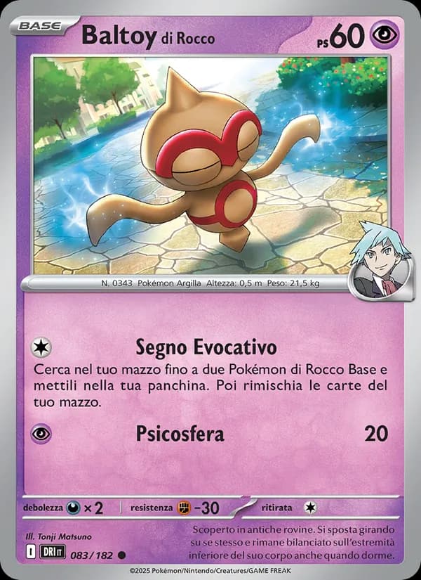Baltoy di Rocco card in Italian