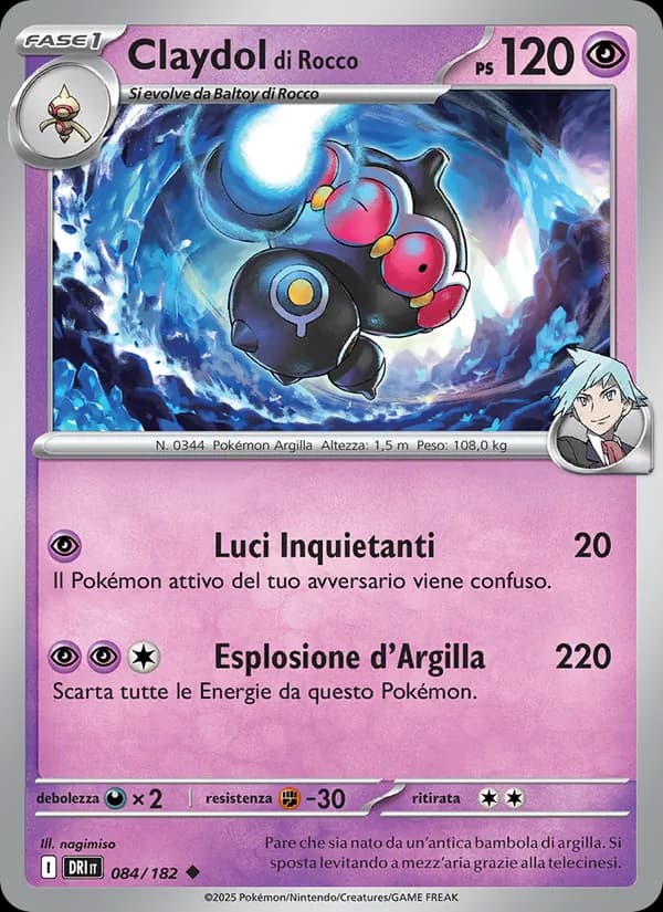 Claydol di Rocco card in Italian