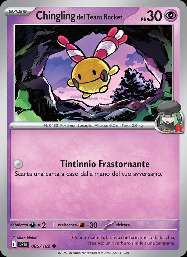 Chingling del Team Rocket card in Italian