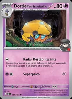 Dottler del Team Rocket card in Italian