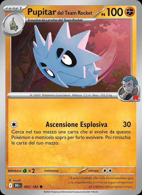 Pupitar del Team Rocket card in Italian