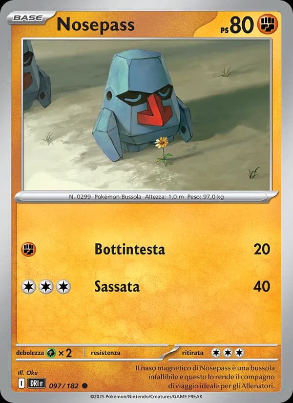 Nosepass card in Italian