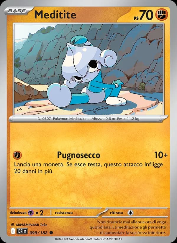 Meditite card in Italian