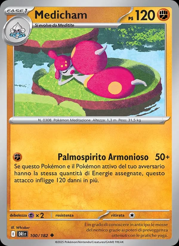 Medicham card in Italian