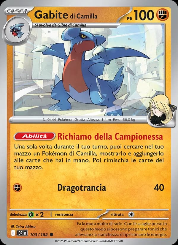 Gabite di Camilla card in Italian