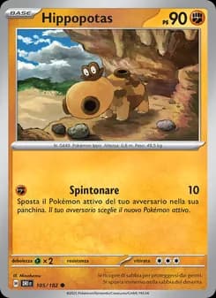 Hippopotas card in Italian