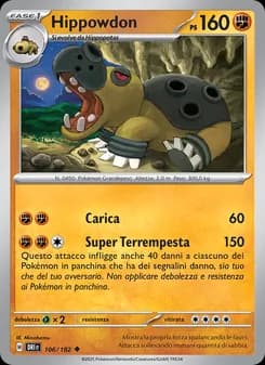 Hippowdon card in Italian