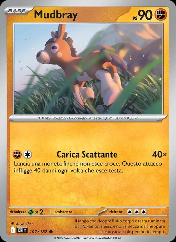 Mudbray card in Italian