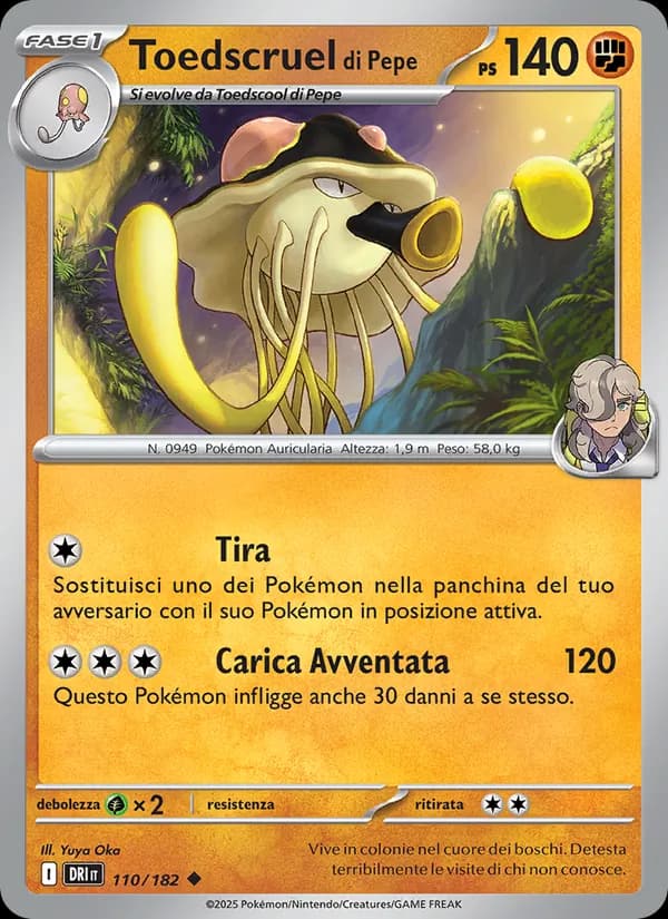 Toedscruel di Pepe card in Italian