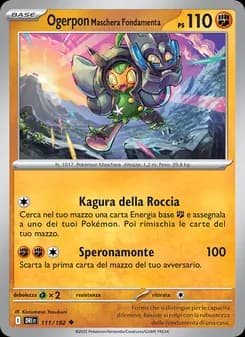 Ogerpon Maschera Fondamenta card in Italian