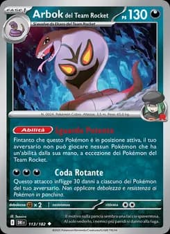 Arbok del Team Rocket card in Italian