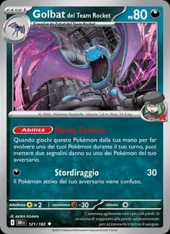 Golbat del Team Rocket card in Italian