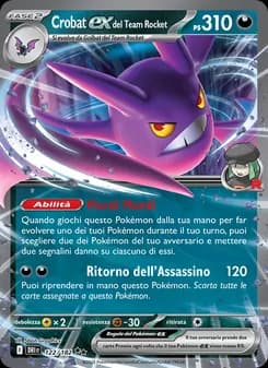 Crobat-ex del Team Rocket card in Italian