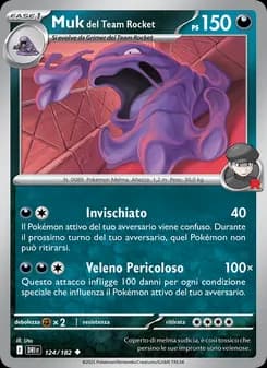 Muk del Team Rocket card in Italian