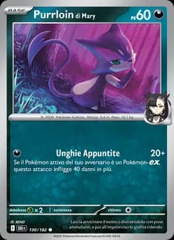 Purrloin di Mary card in Italian