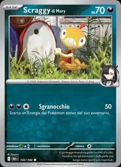 Scraggy di Mary card in Italian