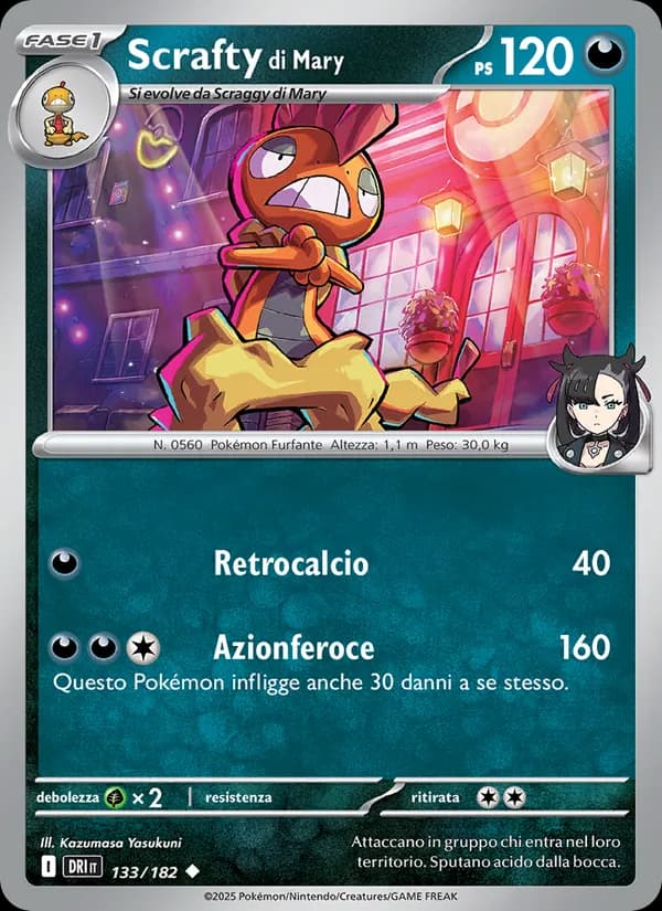 Scrafty di Mary card in Italian