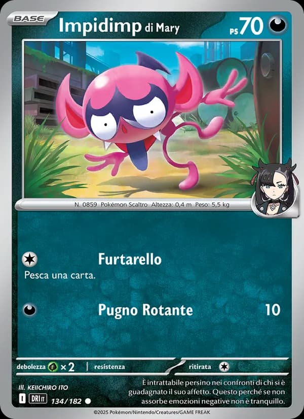 Impidimp di Mary card in Italian