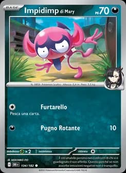 Impidimp di Mary card in Italian