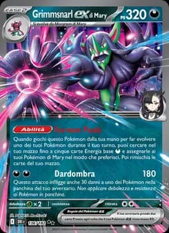 Grimmsnarl-ex di Mary card in Italian