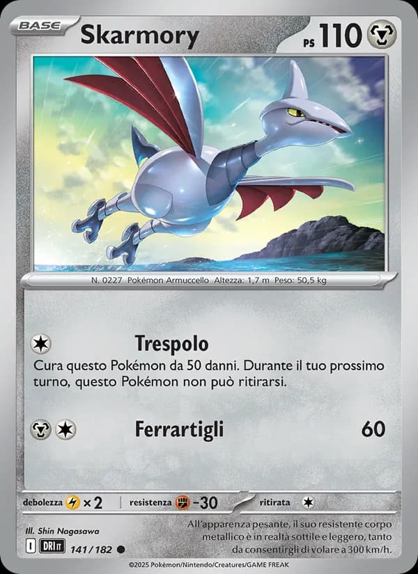 Skarmory card in Italian