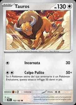 Tauros card in Italian