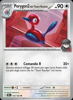 Porygon2 del Team Rocket card in Italian