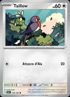 Taillow card in Italian