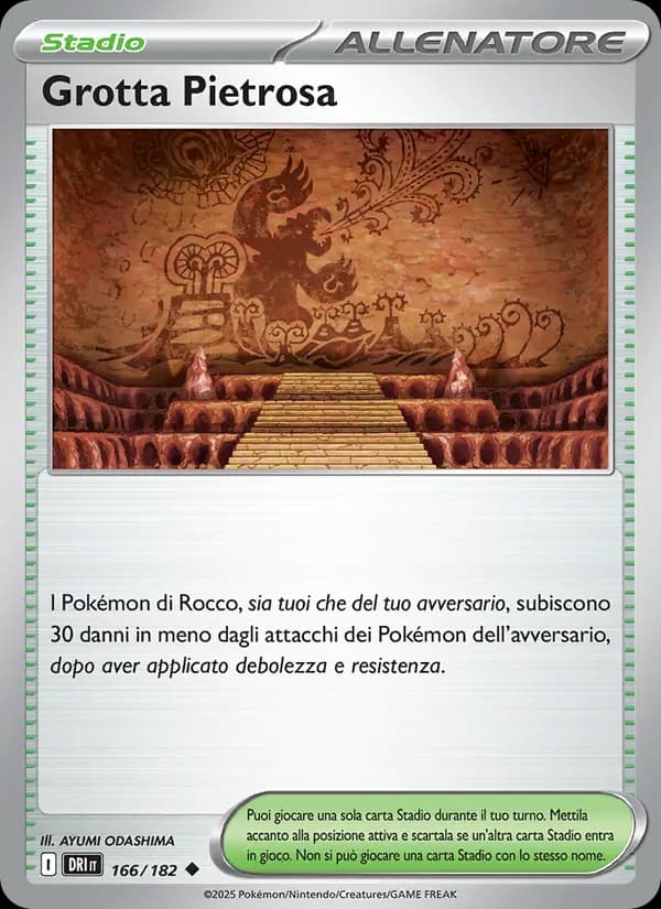Grotta Pietrosa card in Italian