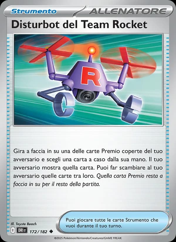 Disturbot del Team Rocket card in Italian