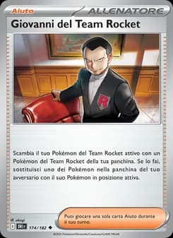 Giovanni del Team Rocket card in Italian