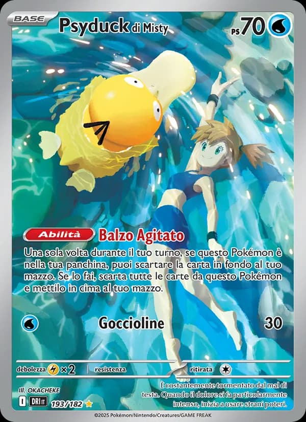 Psyduck di Misty card in Italian